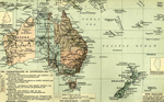 Map of Australia and New Zealand 1788-1911