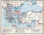 The Byzantine Empire in 1355.