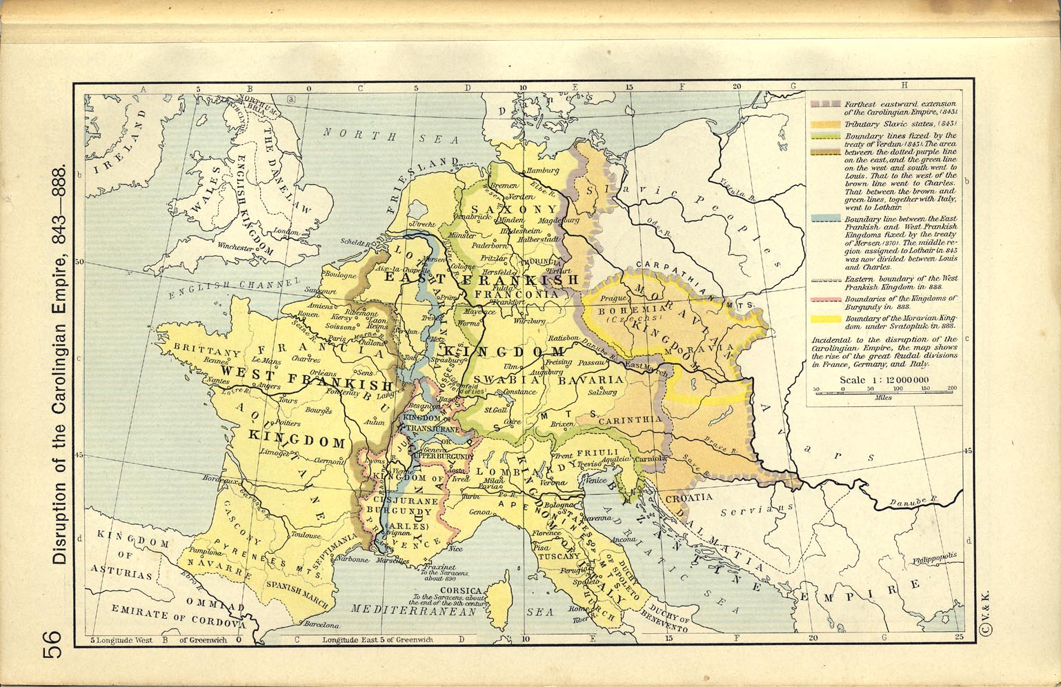 Carolingian Empire, 843 - 888 (West Frankish, East Frankish Kingdom)