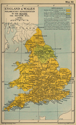 England and Wales: Parliamentary Representation in 1832 Before the Reform Bill 