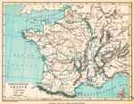 France in Provinces, showing the Customs Frontiers, 1769 - 1789