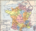 Ecclesiastical Map of France, 1789 and 1802