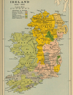 Map of Ireland 1558 - 1652