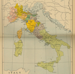 Map of Italy 16th Century