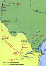Map of the Mexican War