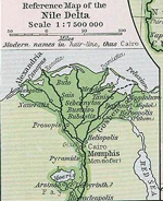 Nile Delta about 1450 BC