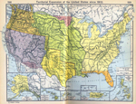 Territorial Expansion of the United States since 1803. Insets: Alaska. Hawaii. Guam. Samoa Islands. Wake Island. Midway Island. Porto Rico. The Philippine Islands.