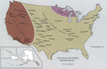 Area of today's United States Before 5000 B.C.