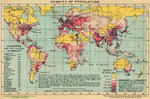 World Map - Population Density 1918