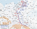 Map of the Battle of the Masurian Lakes - Feb 7-22, 1915
