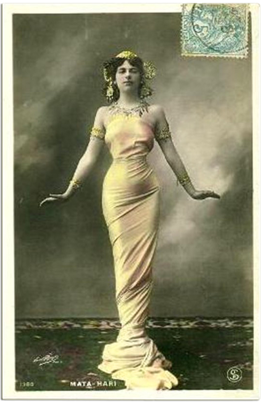 Mata Hari Postcard, Paris 1906