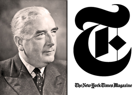 ROBERT MENZIES PUBLISHED BY NEW YORK TIMES MAGAZINE