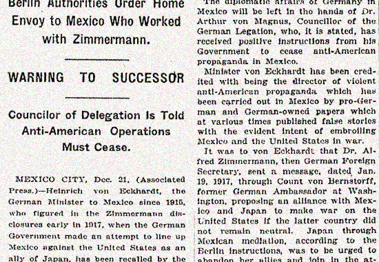 MEXICO'S ROLE IN WORLD POLITICS - Mexican History 1918