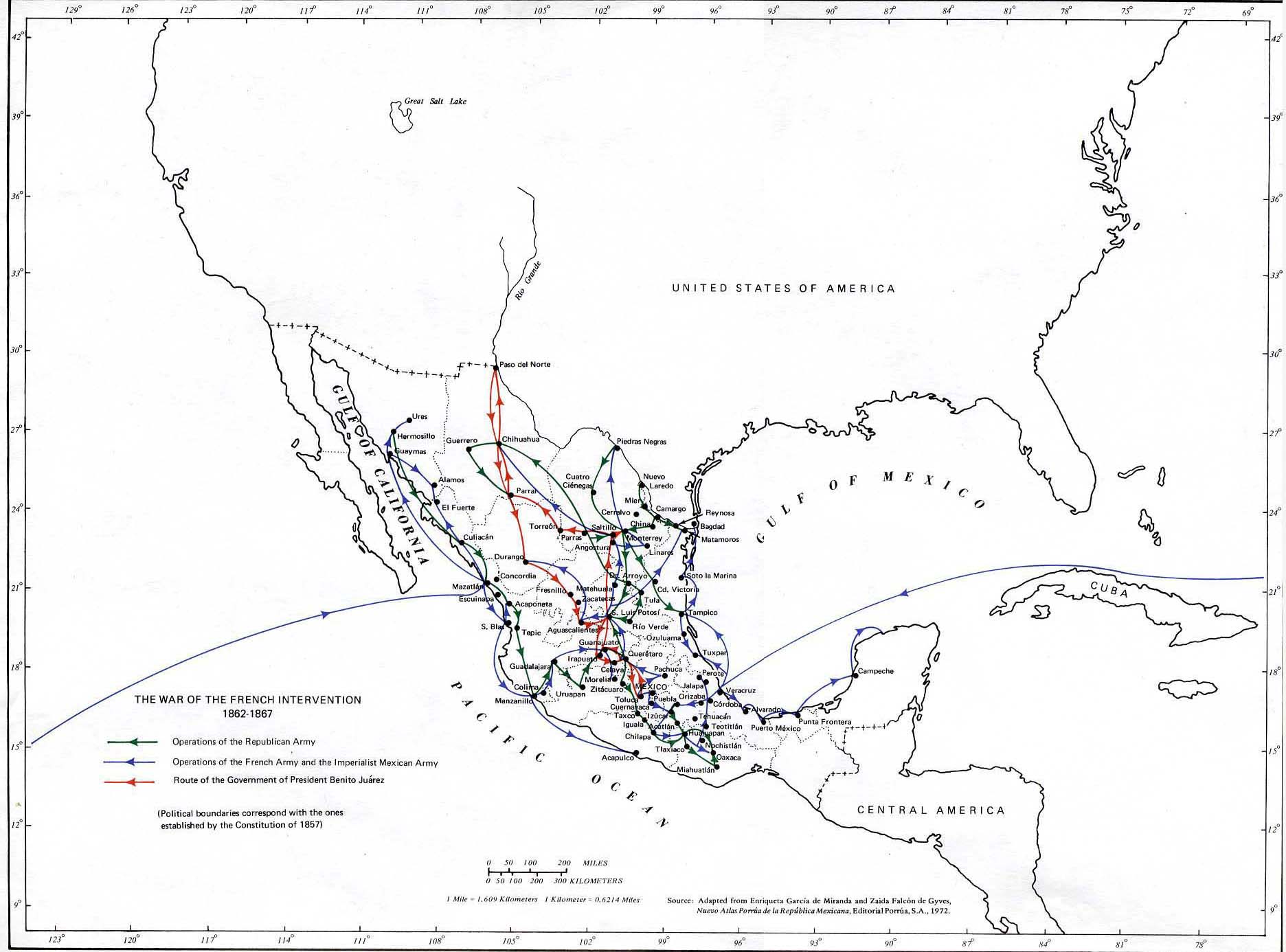 Mexico - The War of the French Intervention, 1862-1867