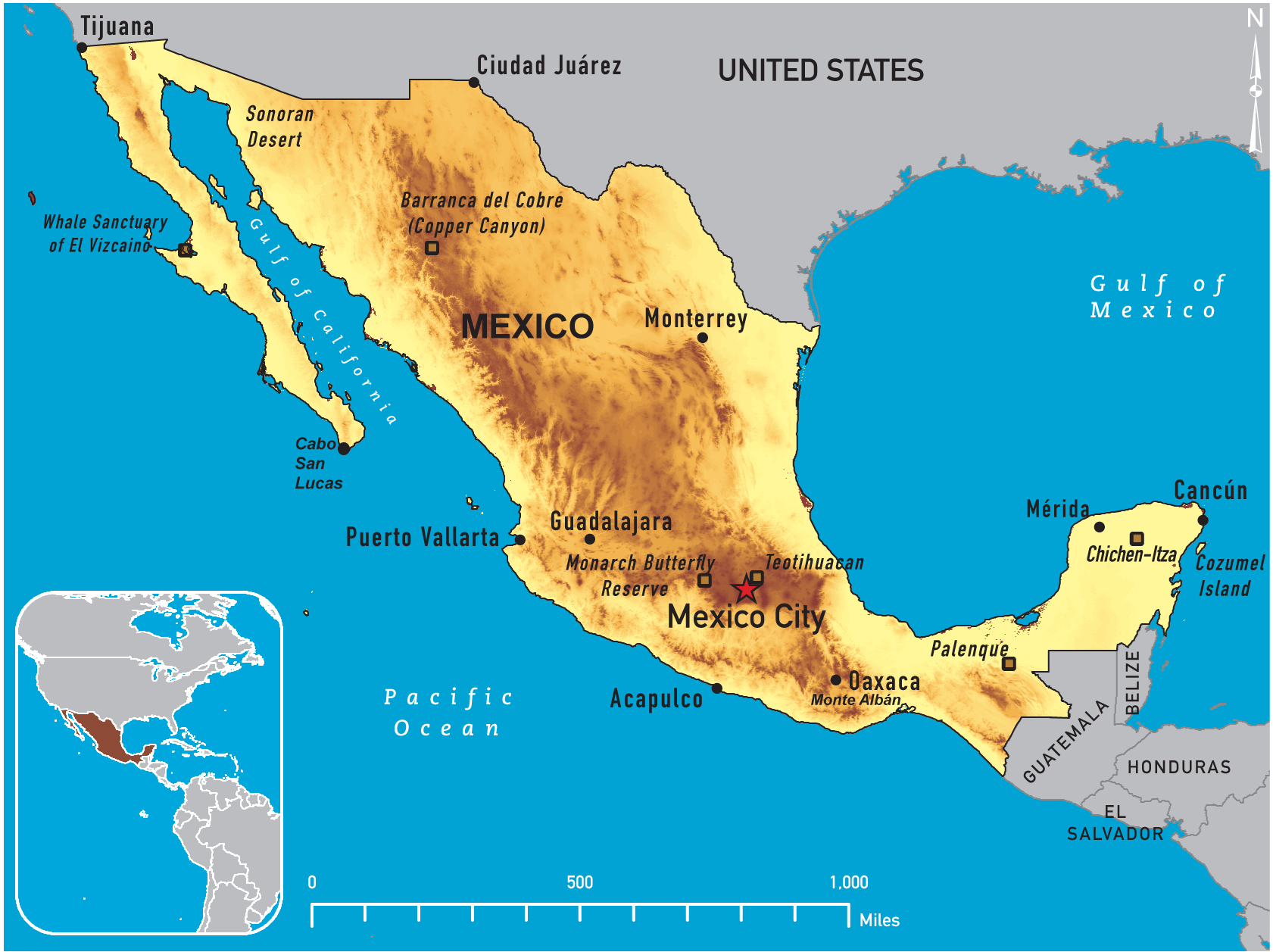 Map of Mexico 2011