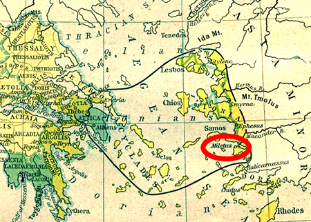 Map Location of Miletus