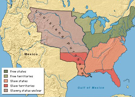 The United States BEFORE the Missouri Compromise of 1820 - University of Oregon