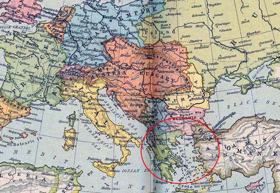 mount athos, map, greece