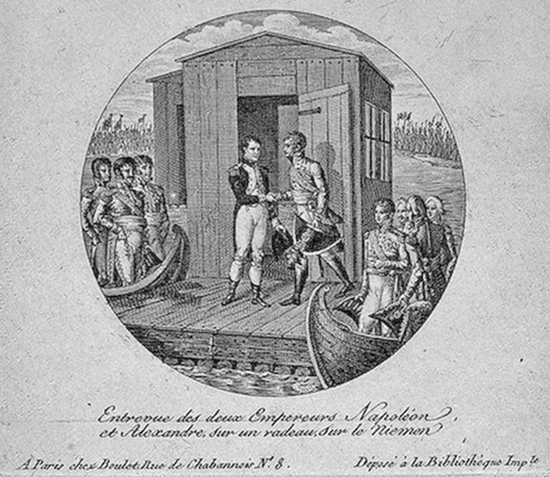 MEETING OF NAPOLEON AND ALEXANDER I ON NIEMEN, 1807
