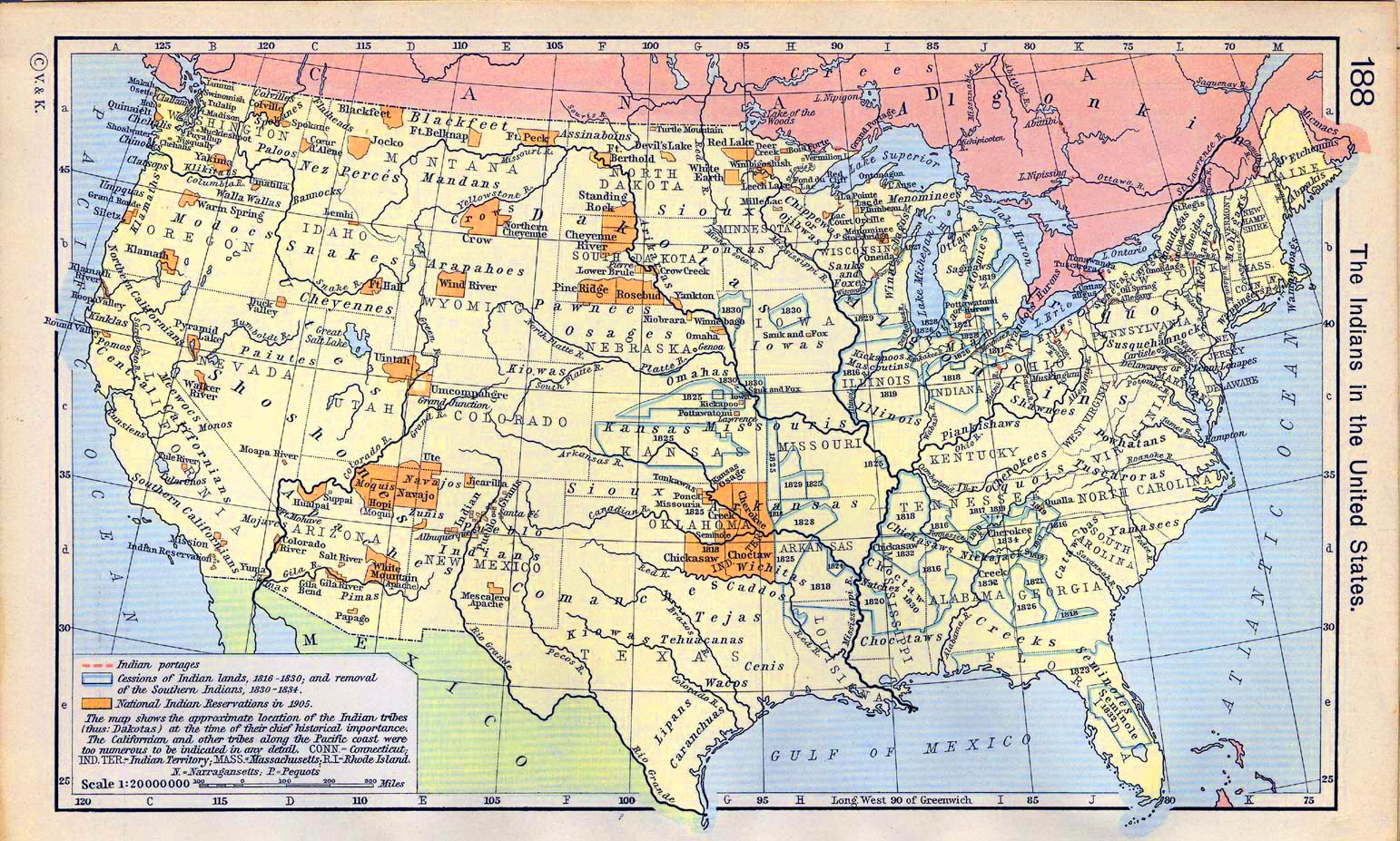 Cheyenne Indians Map