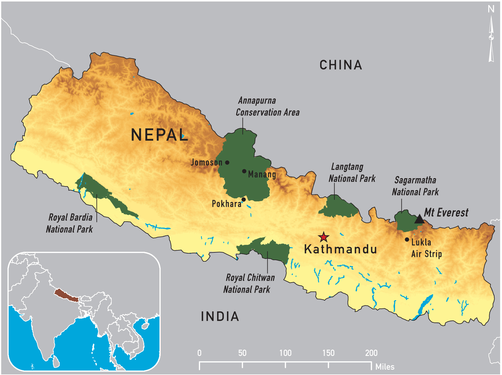 Map of Nepal 2011