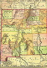 Map of 1895 New Mexico