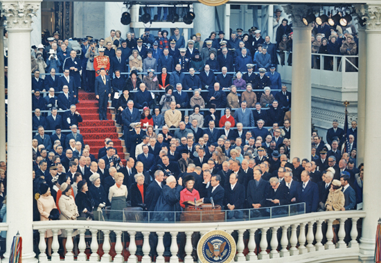 NIXON GIVING HIS OATH OF OFFICE, FOR WHAT IT'S WORTH - 1969