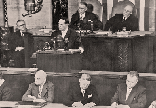 DOUGLAS MACARTHUR ADDRESSES JOINT SESSION OF CONGRESS 1951