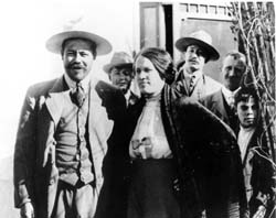 Pancho Villa and his wife Luz Corral