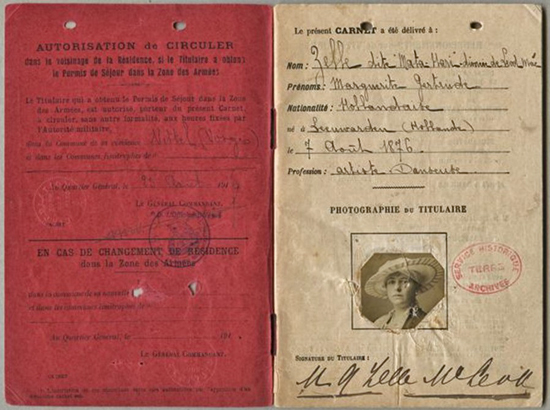 Mata Hari's Passport