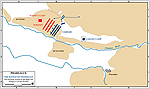 Map of the Battle of Pharsalus 48 BC