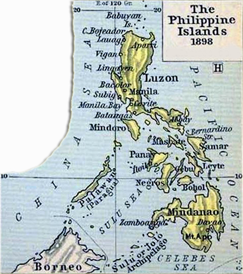 Map of the Philippine Islands 1898