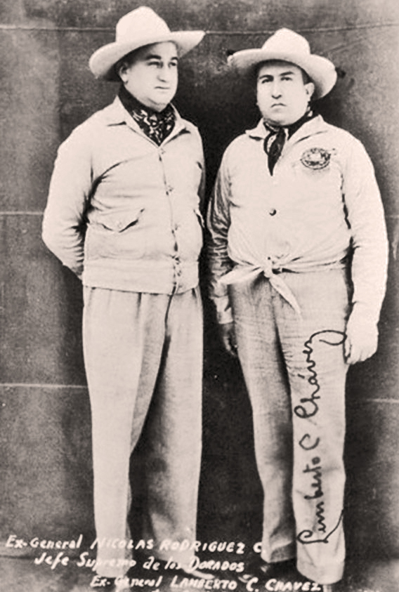 Nicolas Rodriguez (left) and Lamberto C. Chevez, 1938