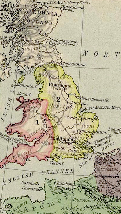 Upper Britain, Lower Britain, and Caledonia (Scotland)
