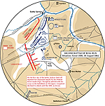 Map of the Second Battle of Bull Run - August 30, 1862