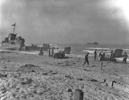 Sicily 1943 - Allied Landing: Red Beach, Gela, Sicily - July 10, 1943