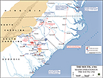Map of the American Revolution: Operations in the South 1781