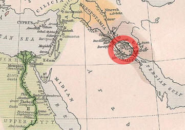 Map Location of Ancient Sumer