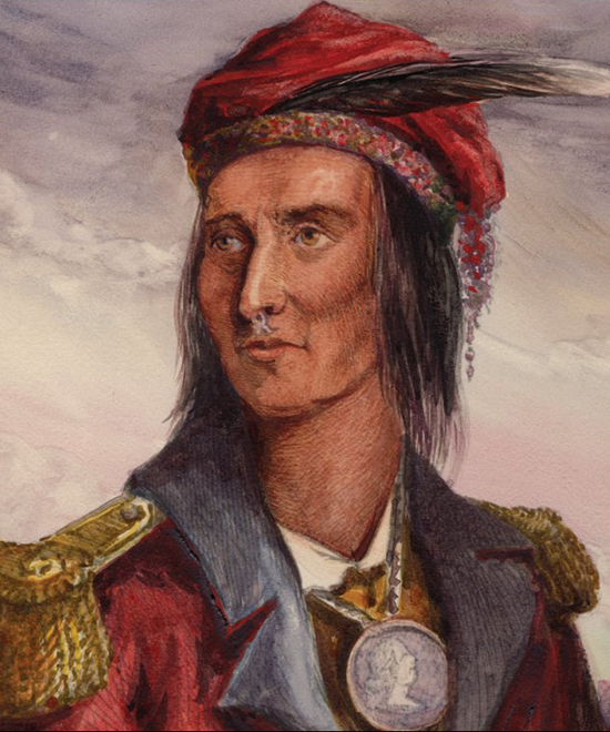 Tecumseh - Colored Portrait