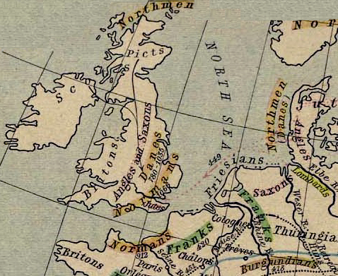 Map of the Germanic Migrations and Conquests, 150-1066