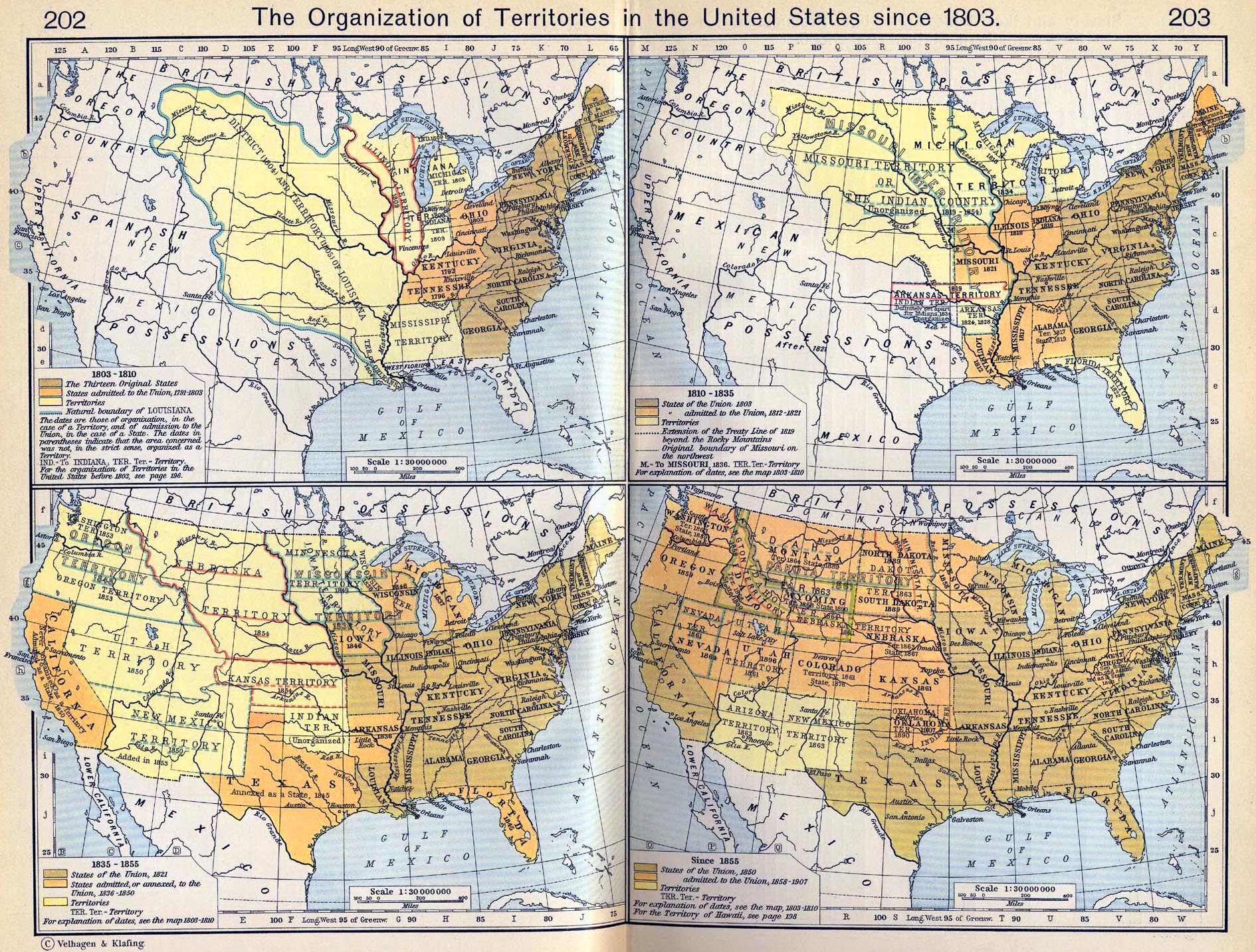 United States Map Of 1803