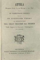 Opera Attila by Giuseppe Verdi, 1846