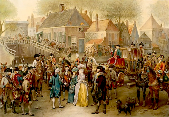 The Arrest of Wilhelmina of Prussia at the Goejanverwelle Lock on June 28, 1787