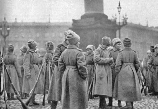 FEMALE UDARNITSKY BATTALION ASSIGNED TO THE PALACE AREA, 1917