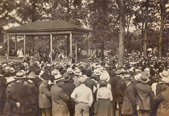 EUGENE V. DEBS RALLYING IN CANTON, OHIO - 1918