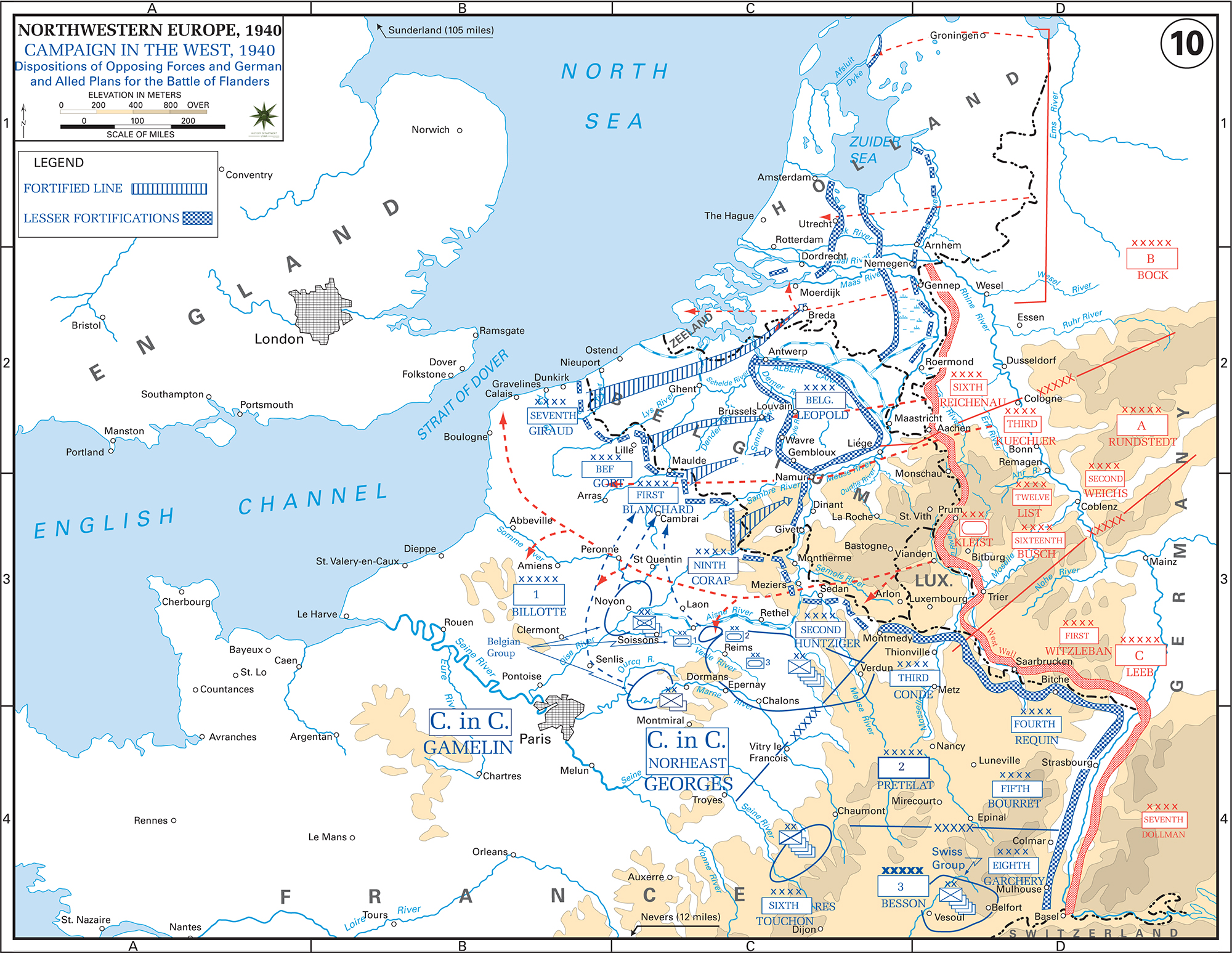 History Map of WWII: The War in the West - 1940