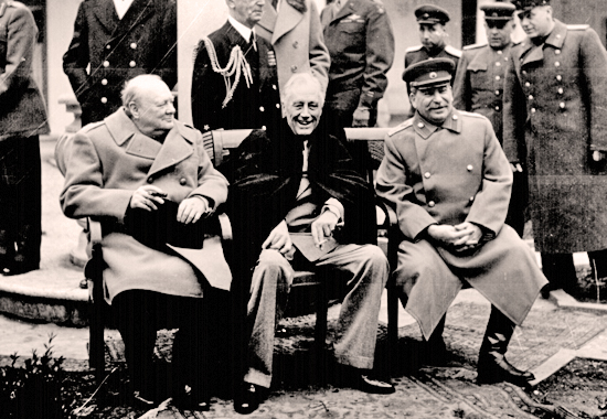 Photo of the Big Three at Yalta