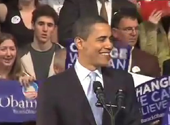 Senator Obama in New Hampshire  January 8, 2008