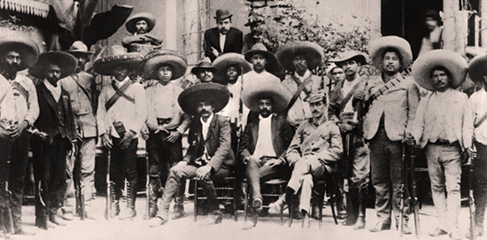 Emiliano Zapata and his Sombreros in 1914