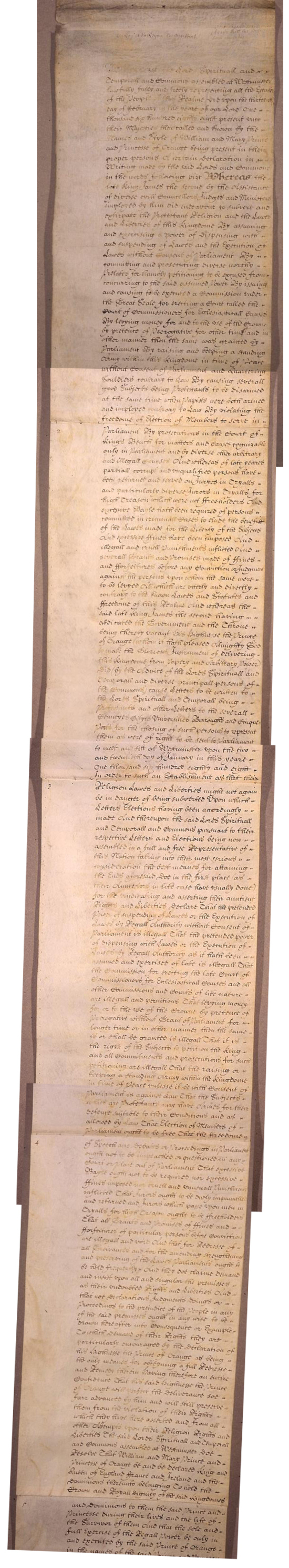 The Bill of Rights, 1689